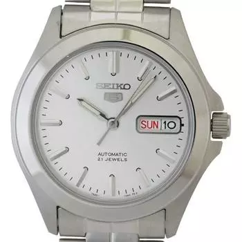 Seiko мужские SNKK87K1 (Браслет Seiko5 SS WT) Смотреть серебро