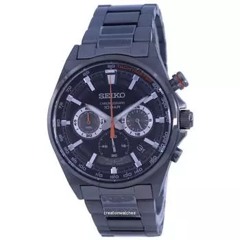 Seiko Neo Sports Chronograph Black Dial Quartz SSB399 SSB399P1 SSB399P 100M Мужские часы