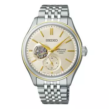 Seiko Presage Classic Series Open Heart механические мужские часы с 3-дневным запасом хода SPB480J1