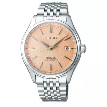 SEIKO PRESAGE Classic Series SPB467 АВТОМАТИЧЕСКИЕ мужские часы с запасом хода 72 часа SPB467J1/ SARX125 розовый