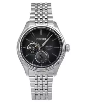 Seiko Presage Classic Sumi-iro нержавеющая сталь черный циферблат автоматические SPB471J1 100M мужские часы чёрный