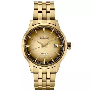 SEIKO Presage Cocktail Time серия Автоматическая специальная серия (40,5 мм) Мужские часы SRPK48J1 золотой