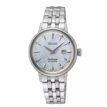 SEIKO PRESAGE Cocktail Time SRE007J1 АВТОМАТИЧЕСКИЕ 8-элементные женские часы с настоящими бриллиантами