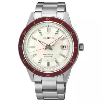 SEIKO Presage Style 60 s SRPH93J1 Автоматические мужские часы с циферблатом цвета слоновой кости и запасом хода SRPH93 слоновая кость