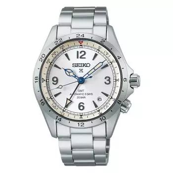 Seiko Prospex Alpinist механические 39,5 мм циферблат GMT Dual Time 72 часа запас хода 200M мужские часы SPB409J1 белый