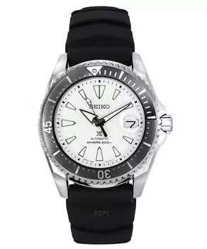 Seiko Prospex Shogun Titanium White Dial Automatic SPB191J1 Diver s 200M Мужские часы белый