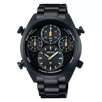 SEIKO Prospex Speedtimer SFJ007P1 Chronograph Solar Limited Edition SS мужские часы чёрный