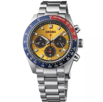 SEIKO PROSPEX SPEEDTIMER SSC947P1 Солнечные хронографы из нержавеющей стали мужские часы SSC947