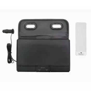 Seiko Sangyo Car Interior Supplies Seat Back Tray EXEA Rear Tray with USB Power Supply EB-213 Black