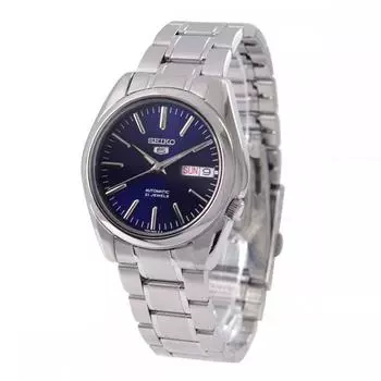 Seiko Seiko Seiko 5 Автоматические Прокрутка Мужские Часы Snkl43k1 Темно-Синий