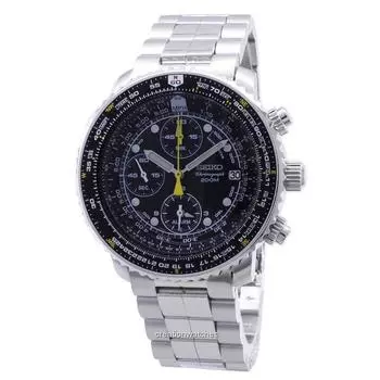 Seiko SNA411 SNA411P1 SNA411P Pilot s Flight Alarm Chronograph Мужские часы