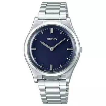 Тактильные часы Seiko SQBR021 Мужские Серебристые Доступные серебряный