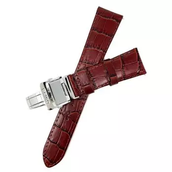 Seiko Time Lab Co., Ltd. Ремешок для часов SEIKO из коровьей кожи, телячья коричневая пряжка D, мужская ткань для часов (В комплект входит набор для ухода) (20мм)