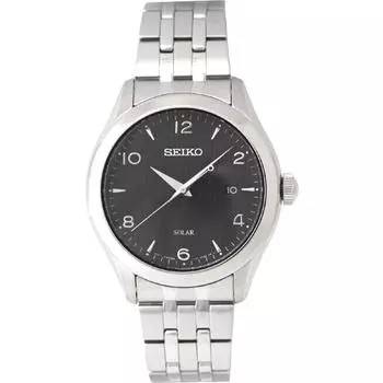 Seiko унисекс SNE489P1 (Solar SS BK Мужская) часы
