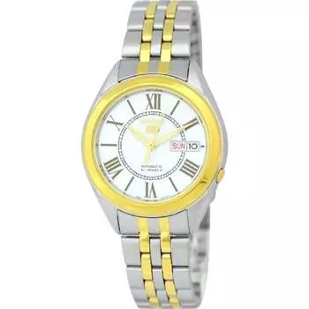 Seiko унисекс SNKL36K1 (Seiko5 Комбинированный браслет SV/R Мужской) часы