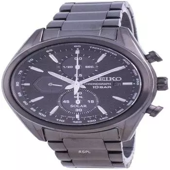Seiko Узнать больше Solar SSC773 SSC773P1 SSC773P 100M Мужские часы чёрный