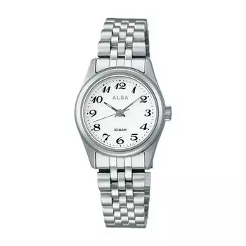 Часы Seiko Watch Alba, кварцевые, из нержавеющей стали, водонепроницаемые, для повседневной жизни, аналоговые, женские, SEIKO ALBA (10 АТМ) (Серебряный (АЕГК429))