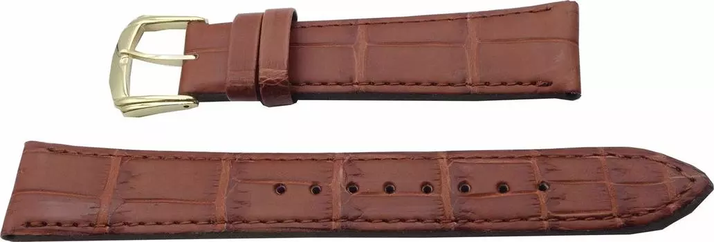 SEIKO Watch Band 19mm DEL6 Crocodile Brown [SEIKO] R-1 Men s