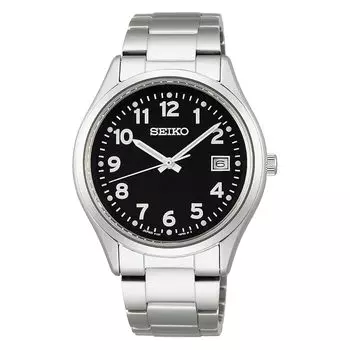 [Seiko Watch] watch seiko selection S series men s solar full arabic SBPX155 silver