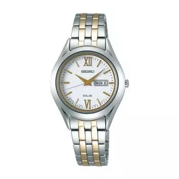 Seiko Women s STPX033 (SPIRIT Solar Women s) Round Watch Silver Stainless Analog