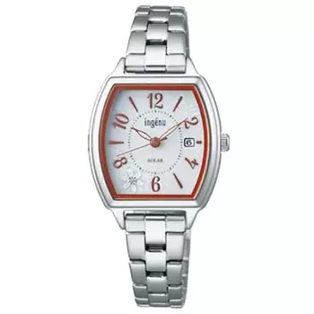 Seiko женские AHJD437 (INGENU Solar Metal Band Женская) Часы tonneau из нержавеющей стали, аналоговые