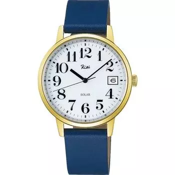 Seiko женские часы AKPD401 (Женский кожаный ремешок RIKI Solar) Круглые аналоговые часы