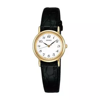 Seiko женские SSDA030 (SPIRIT женские кварцевые часы) Круглые часы из черной нержавеющей стали *Задняя крышка:нержавеющий