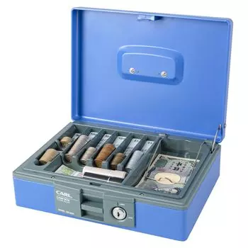 Сейф для денег Carl Office A5 синий CB-8400-B синий