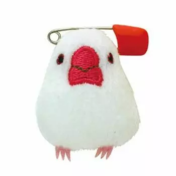 Sekiguchi Kotori Collection Plush Badge Sparrow Off-White