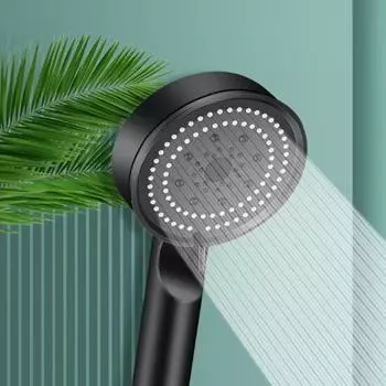 Self-cleaning Water Saving Multifunction Shower Head Eco Bathroom Accessories Massage black-Shower and 1.5m Hose