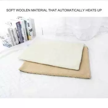 Self Heating Pet Mat Thermal Puppy Bed Dog Blanket Cat Bed Blanket Pet Thermal Mat Home Pet Rug Keep Warm Sleeping Cover белый