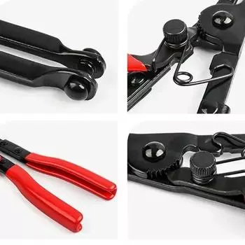 Self Lock Pliers for Car Exhaust Pipe Removal C Clamp Stretch Spreading Plier Retrofit Demolition Plier Auto Special Repair Tool красный