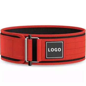 Self-locking Buckle Weightlifting Belt Fitness Adjustable Nylon Gym Workout Belts Deadlifting Squatting Lifting Back Support S
