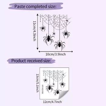 Selfadhesive Spider Web Art Pvc Wall Decal For Living Room And Entryway Decor