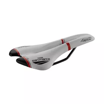 Selle San Marco Седло Aspide Racing Открытое узкое Бело-красное