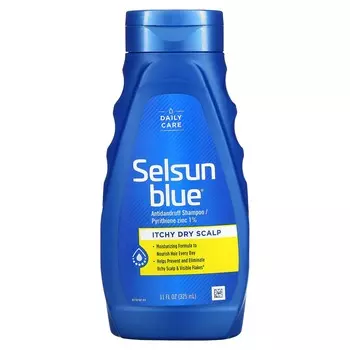 Selsun Blue, Шампунь против перхоти, зуда и сухой кожи головы, 11 жидких унций (325 мл)