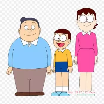 Семья Nobita Nobita Nobi Nobisuke Nobi, железные нашивки для DIY, термопереносная одежда, футболка, термонаклейки, аниме с принтом