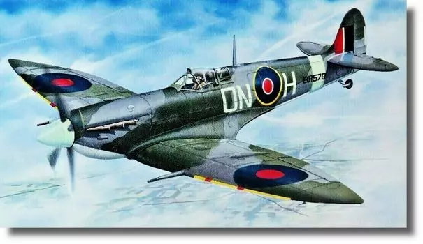 Semer British Supermarine Spitfire High Altitude Interceptor Plastic Model SME72870 1/72 Mk.6