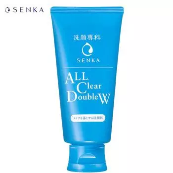 Senka ALL Clear Double W 120 г — Shiseido Japan 120 g синий
