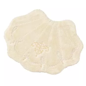 Senko NYNAS Romance Shell Toilet Mat 55 x 65 cm Ivory 11682 Approx.
