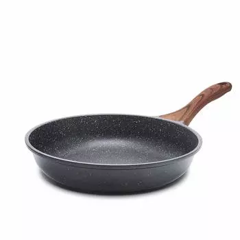 SENSARTE 20cm Frying Induction Gas Marble Easy to High Heat Warranty Pan, Lightweight, & Compatible, Coat, Non-Stick, Non-Toxic, Clean, Gray, серый
