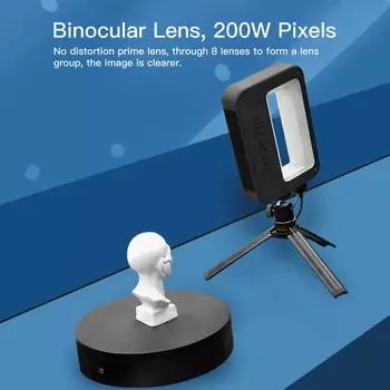 Sense Pro Ручной мобильный 3D-сканер Портативный сканер 3D-моделирования Высокая точность Точность 0,3 мм чёрный