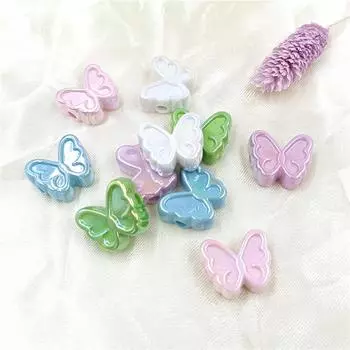 Серьги DIY Браслет 5 шт. Модные ювелирные изделия Материалы Ожерелье Бабочка Бусины Аксессуары ручной работы Фантомные Цветные УФ Аксессуары синий