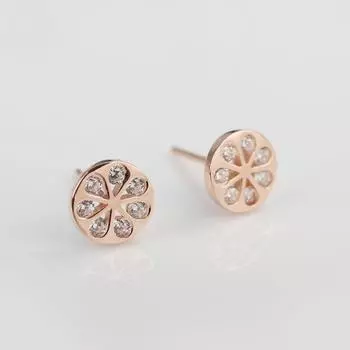Серьги для женщин корейская мода геометрические универсальные круглые серьги-цветы алмазные диски новые серьги