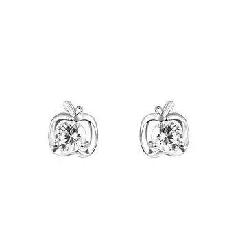 Серьги Fresh Apple Маленькие мини-серьги Nourish Пирсинг ушей Фруктовые серьги Темперамент Ниша