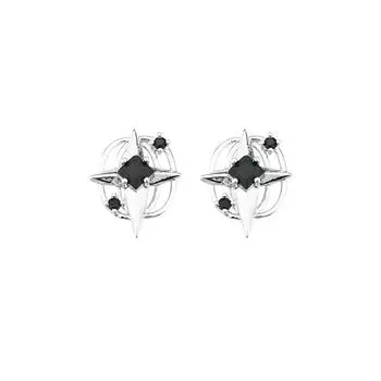Серьги-гвоздики Cross Star Black Diamond Neutral Wind, классные и уникальные окружающие звезды, звездное небо, модели для пар