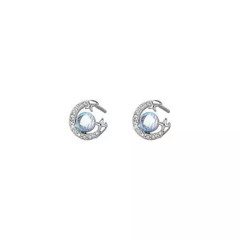 Серьги-гвоздики Fantasy Moon для женщин Sweet Dreamy Girl-Sense Design Earrings
