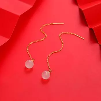 Серьги-гвоздики из серебра 925 пробы с белым агатом, длинные летние серьги с кисточками, новые женские серьги, ювелирные изделия класса люкс 925 silver