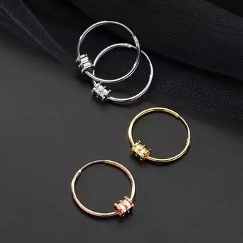 Серьги-гвоздики из стерлингового серебра 925 пробы для пирсинга для женщин и девочек, серьги высокого качества, подарок для свадебной вечеринки, Brincos Eh1803 серебряный
