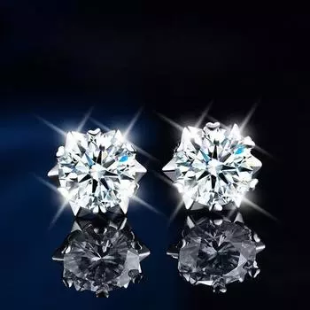 Серьги-гвоздики в форме снежинки, женские легкие, роскошные, нишевого дизайна, серьги с бриллиантами Sense Flash, модные, простые серьги из циркония